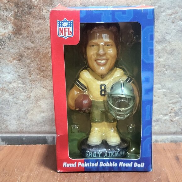 NFL Troy Aikman Hand Painted Bobblehead Doll 2002 - Picture 2 of 12